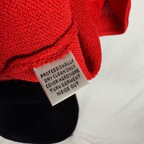St. John Knit Red Tank Top - Women’s S - Picture 8 of 9